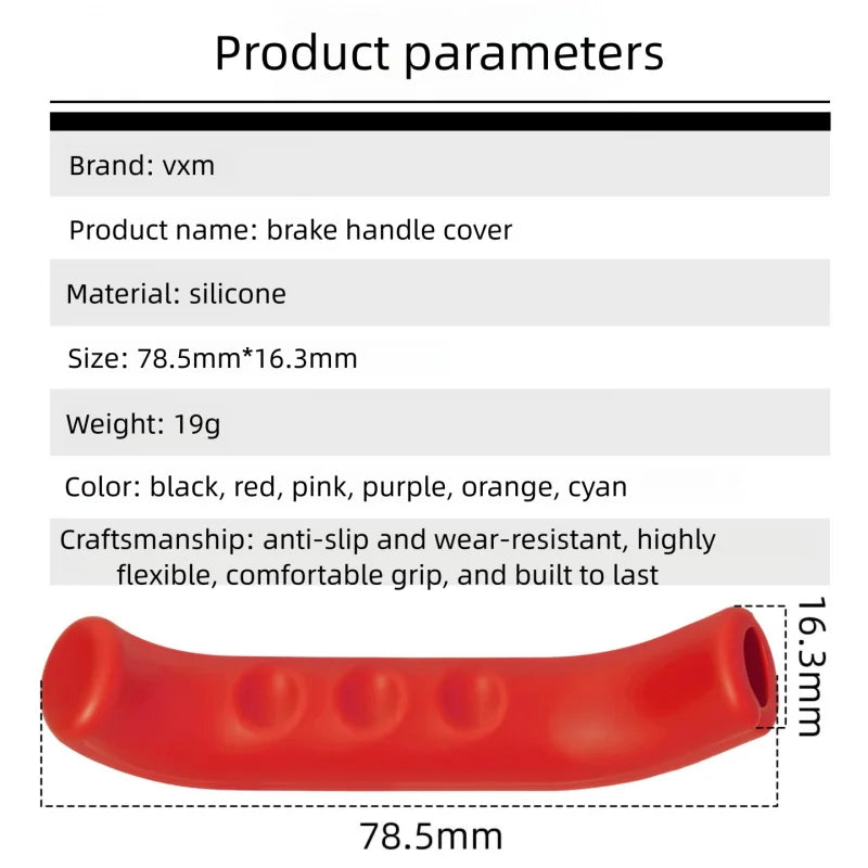 Silicone Bike Brake Lever Covers – Anti-Slip 1 Pair Brake Lever Cover Axl