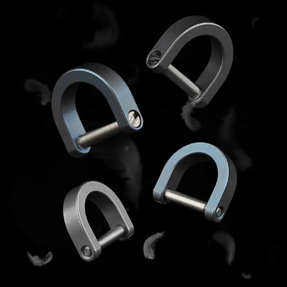 Titanium Alloy Horseshoe Buckle Carabiner – EDC Keychain Hook Carabiner Buckle Hook Axl