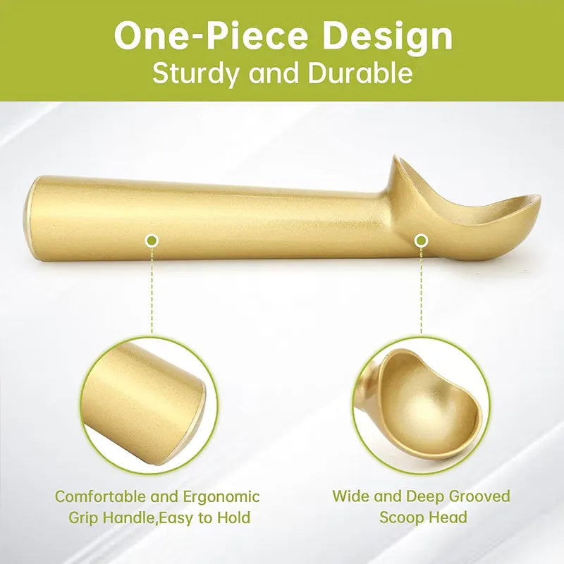 Heavy-Duty Stainless Steel Ice Cream Scoop – Nonstick, Dishwasher Safe Ice Cream Scoop Axl