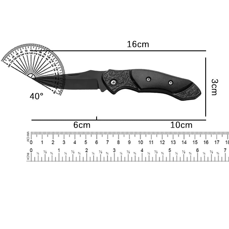 Portable Mini Folding Knife – Stainless Steel Camping EDC Folding Pocket Knife Axl
