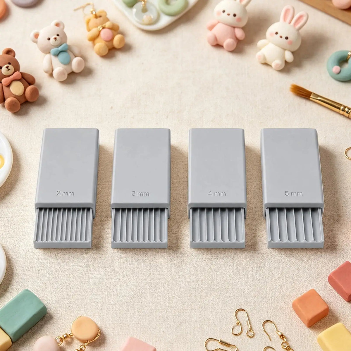 3D Print Clay Ball Maker – 4-Piece Bead Roller for DIY Jewelry Clay Bead Roller Axl