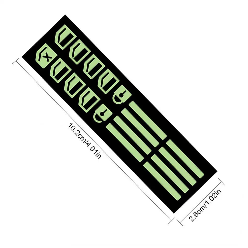 Glow in the Dark Car Button Stickers – Switch Labels | PU Car Interior Stickers Axl Green