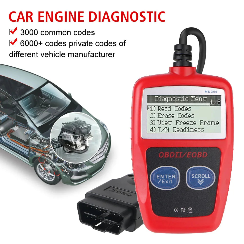 OBD2 Code Reader – Universal 16-Pin Car Diagnostic Scanner OBD2 Diagnostic Scanner Axl