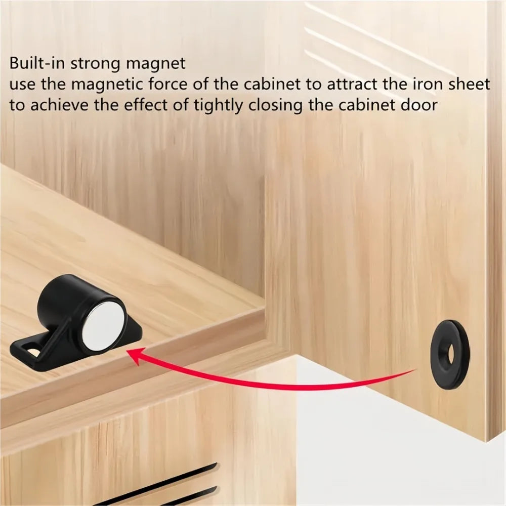 Magnetic Cabinet Door Catch – Antique Zinc Alloy Spring Latch Magnetic Cabinet Latch Axl