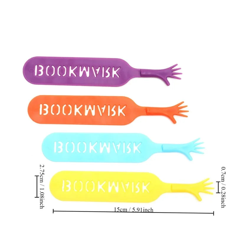 4-Color Kids Plastic Bookmarks Set – Page Markers & Gift Kids Bookmark Set Axl Other