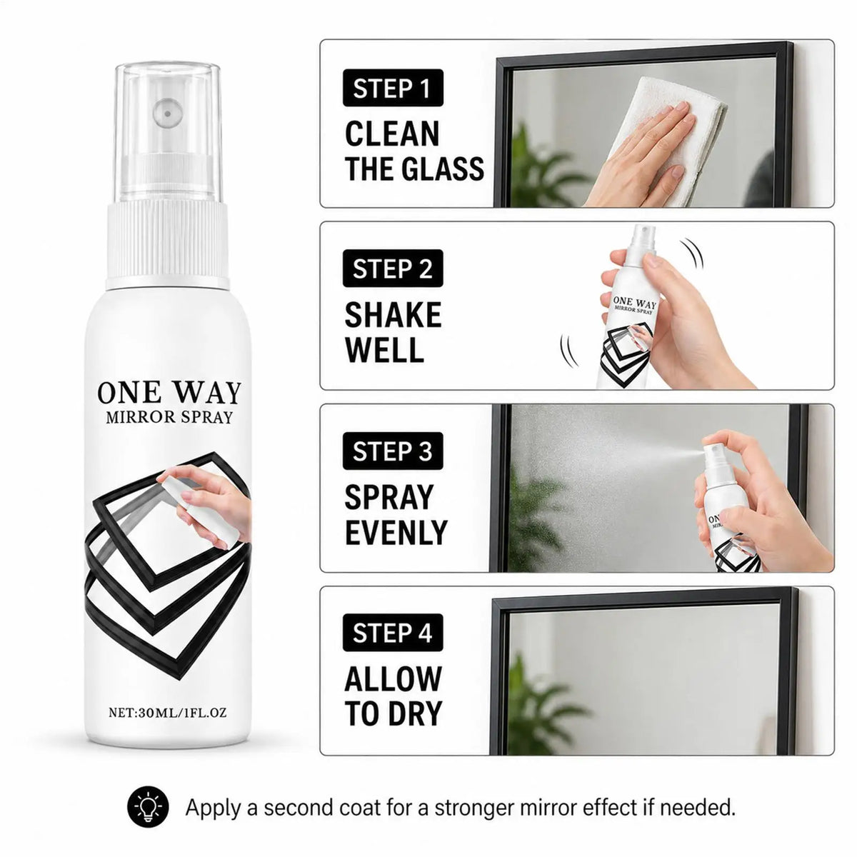 30ml Reflective Window Spray | Privacy Tint Glass Coating Window Glass Coating Axl