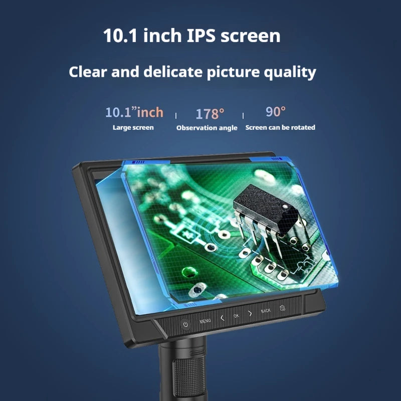 12MP Touchscreen Digital Microscope – 7" & 10.1" HD Screen Digital Microscope Axl
