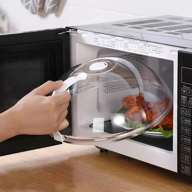 Reusable Microwave Food Cover with Steam Vents – 26cm Splatter Guard Microwave Splatter Cover Axl