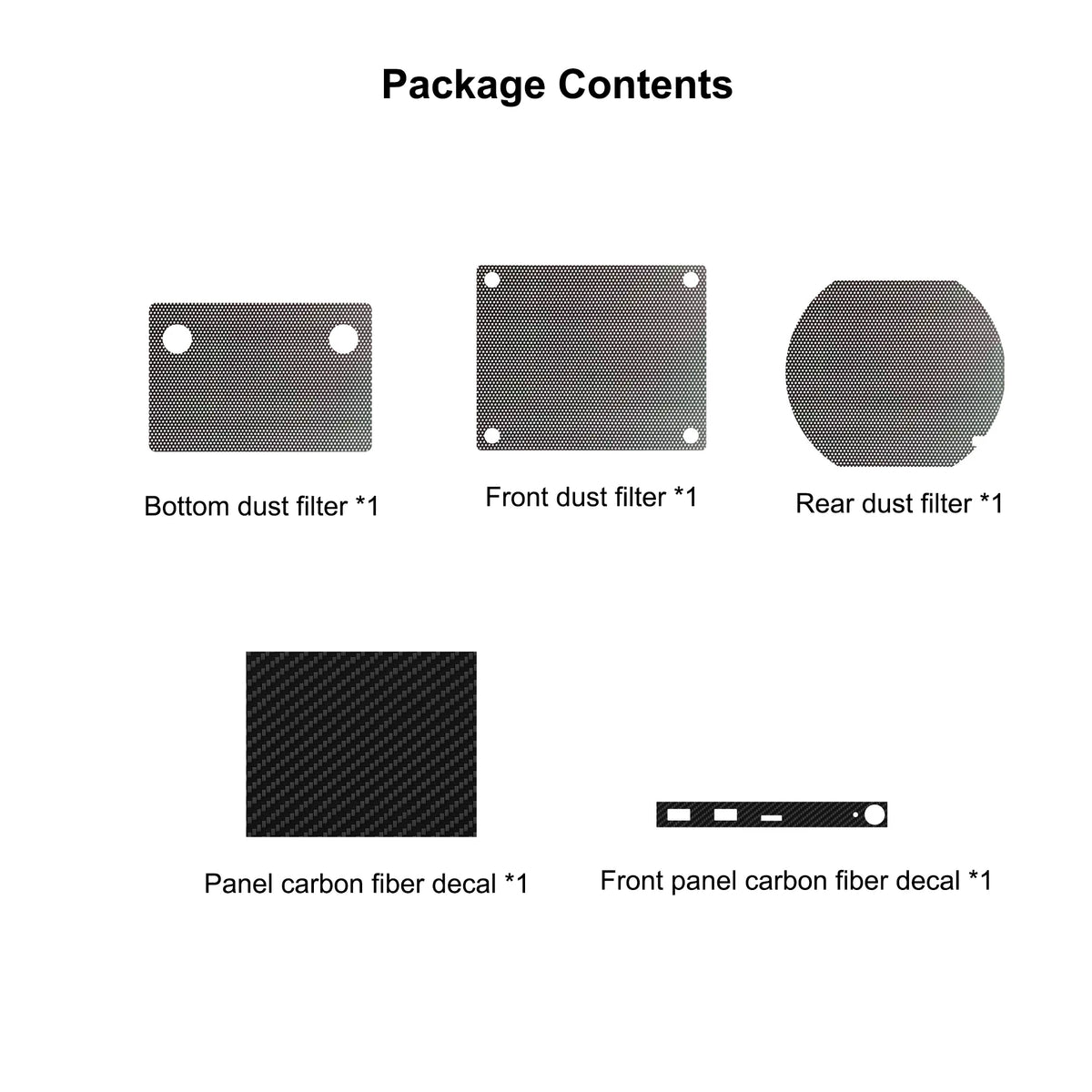 Steam Deck 5-in-1 Dust Filter & Carbon Fiber Sticker Kit Console Protective Kit Axl