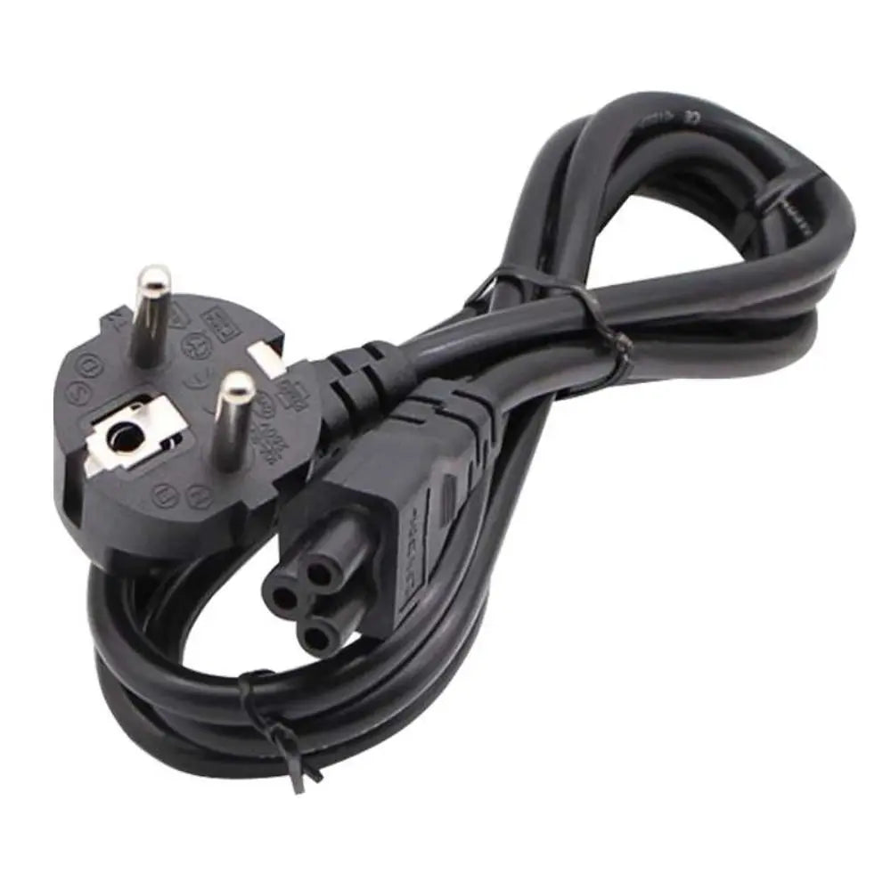 European Standard C5 Laptop Power Cord – 1.5m AC Cable, CE Rated Laptop Power Cord Axl black
