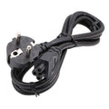 European Standard C5 Laptop Power Cord – 1.5m AC Cable, CE Rated Laptop Power Cord Axl black