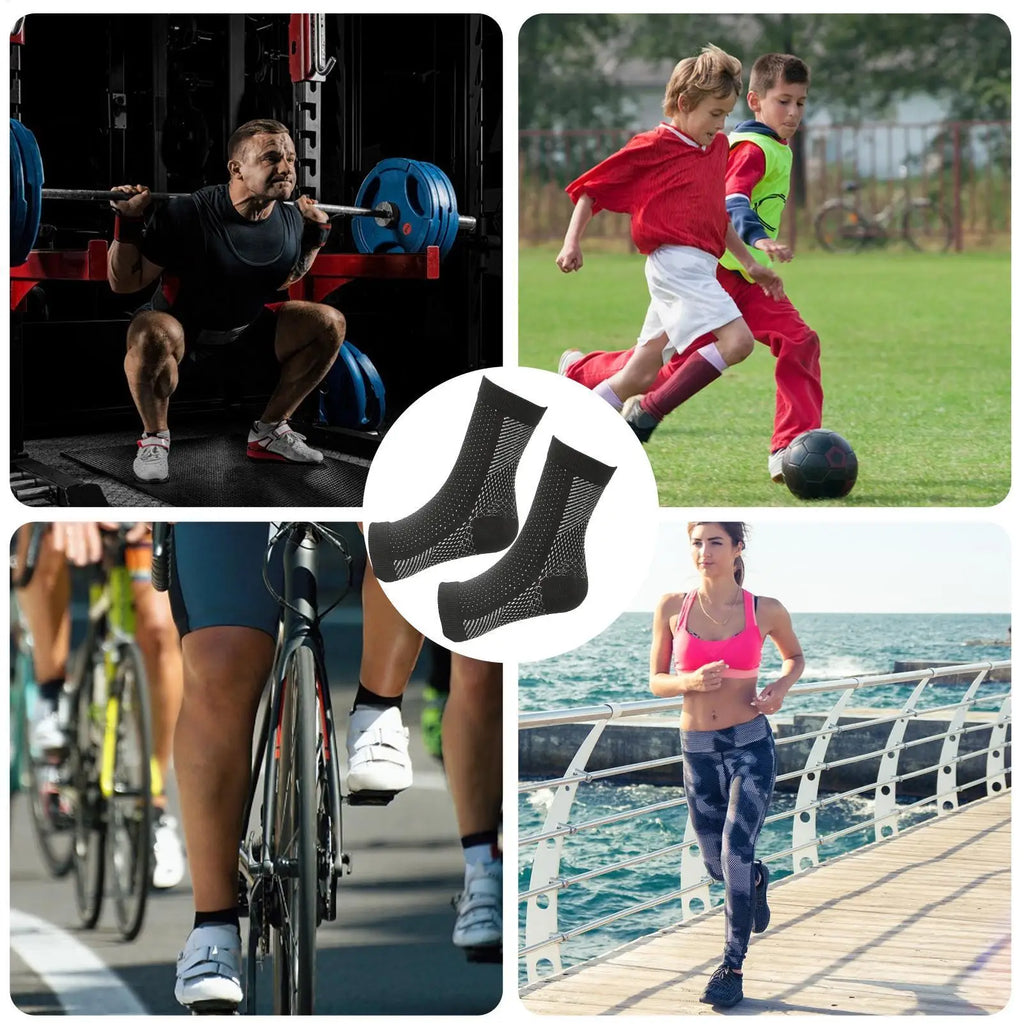 Toeless Compression Ankle Socks – Arch & Heel Support Compression Socks Axl