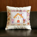 Natural Linen Cushion Cover Set | Printed Pillow Cover 6 Sizes Linen Cushion Cover Axl White15 50X50cm