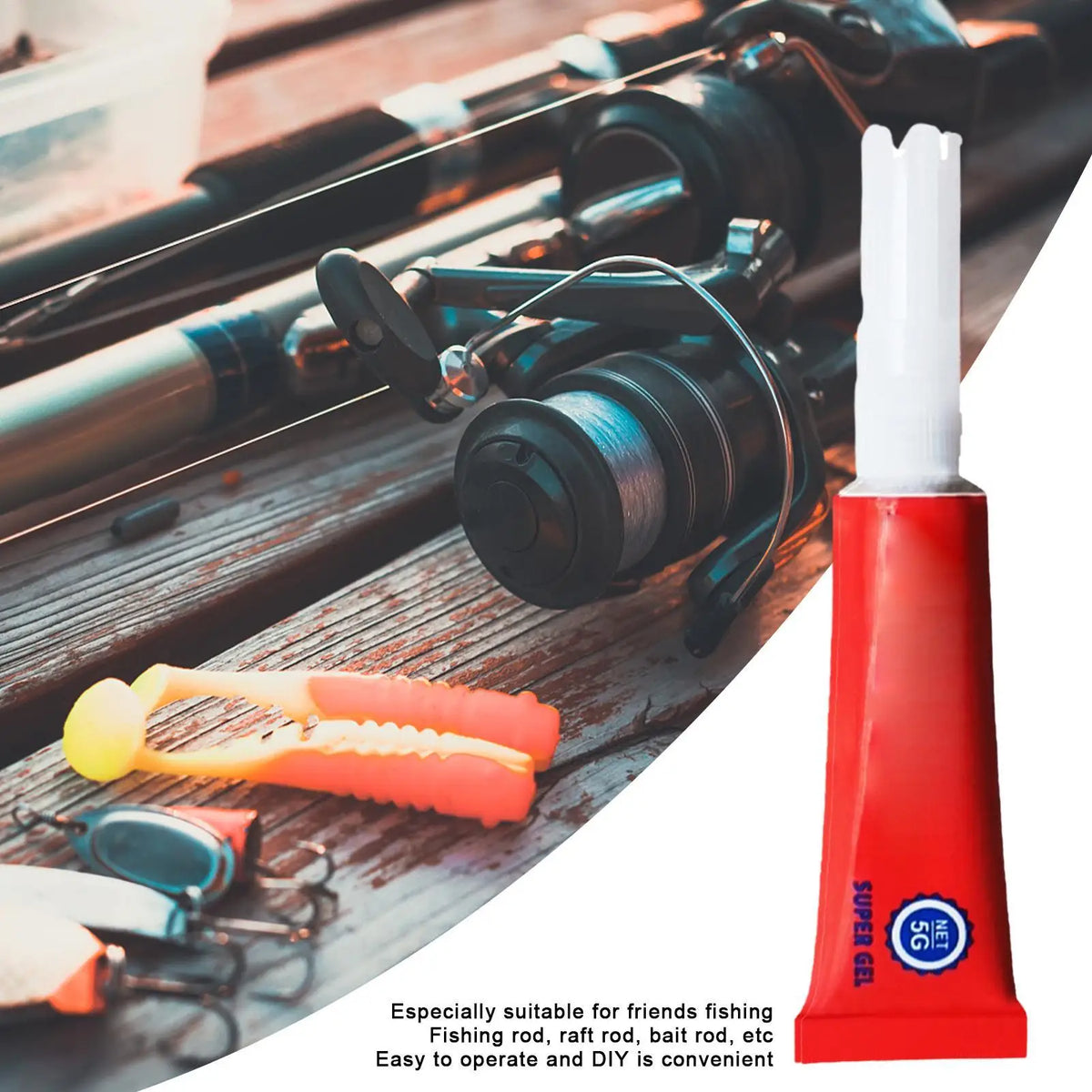 Fishing Rod Repair Glue – Waterproof Quick-Drying Adhesive Rod Repair Adhesive Axl