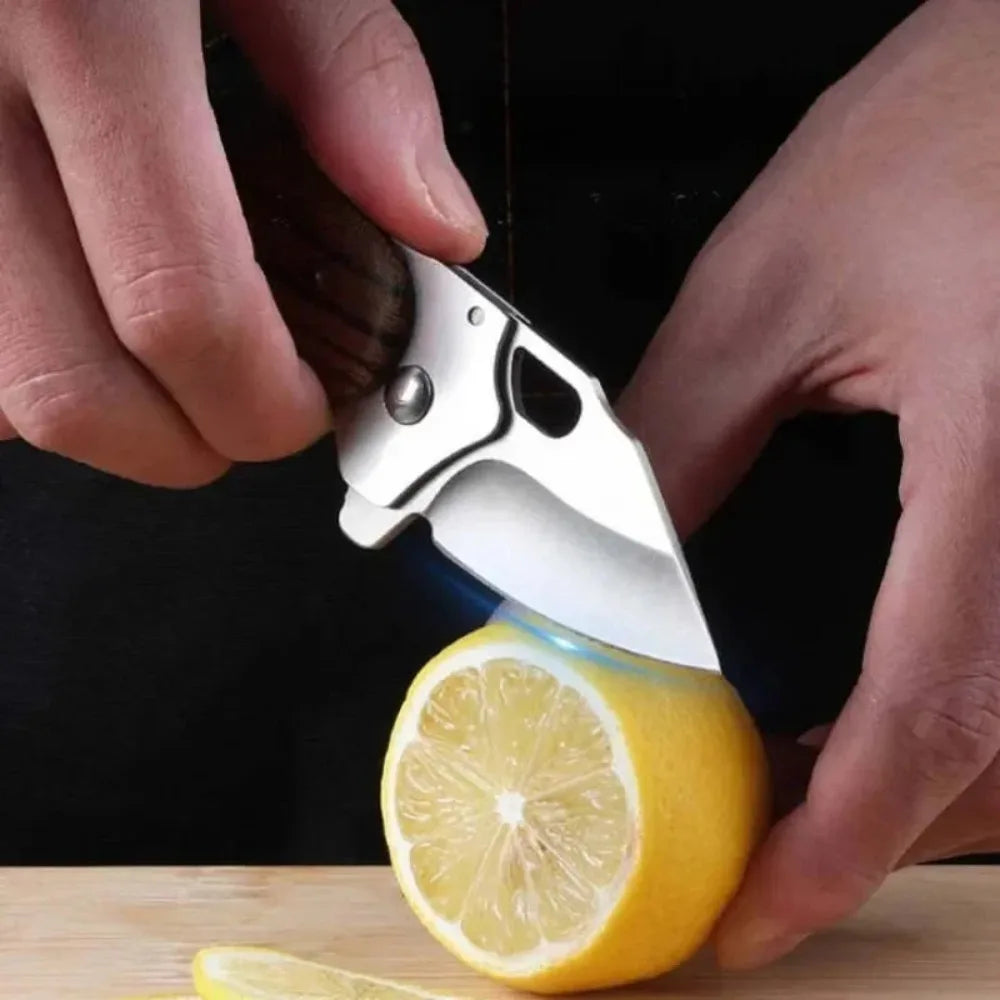Mini Folding Pocket Knife – Stainless Steel Camping Keychain Blade Folding Pocket Knife Axl