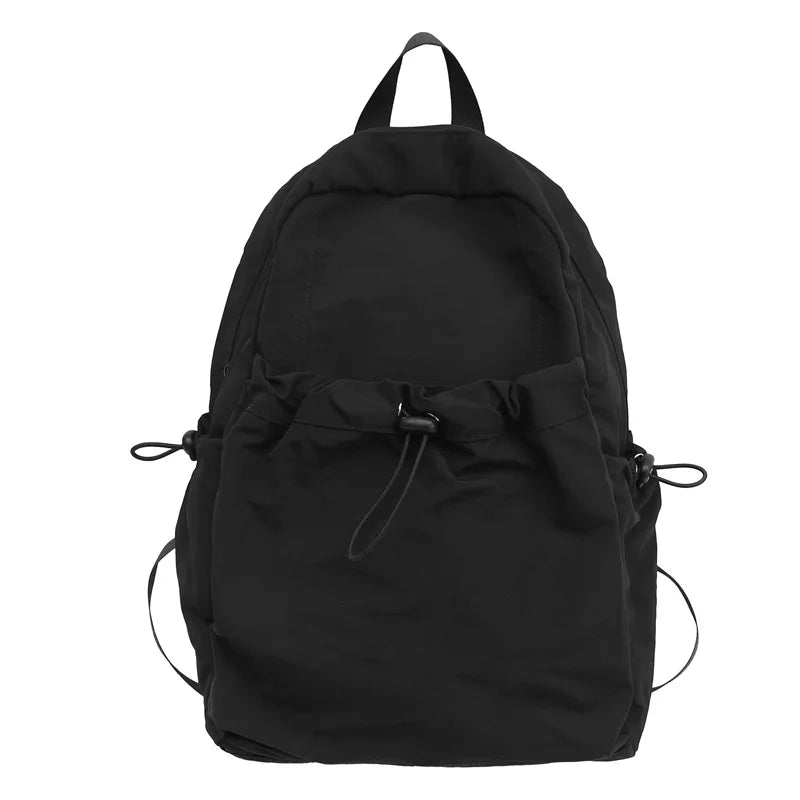 Women's Waterproof Nylon Backpack – Large School &amp; Day Bag Nylon Backpack Axl Black