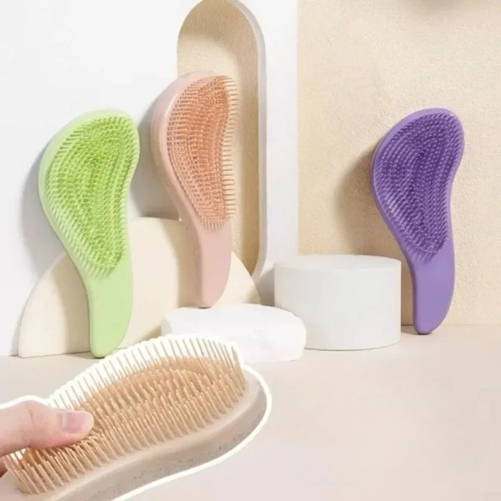 Anti-Static Massage Hair Brush – Dry & Wet Detangling Comb Massage Hair Brush Axl