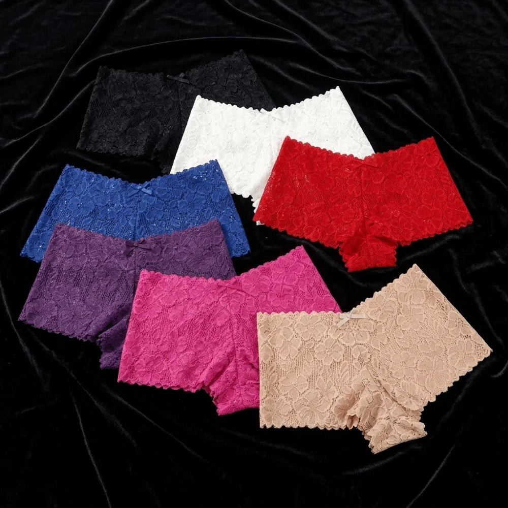 Women's Low-Rise Lace Briefs – Cotton Crotch Breathable Panties Women's Lace Briefs Axl