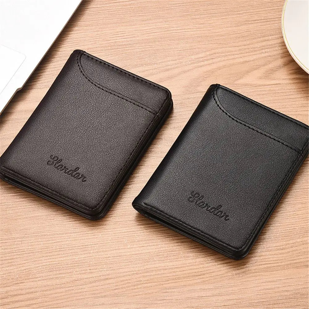 Slim PU Leather Credit Card Wallet – Minimalist Mini Purse Card Wallet Axl