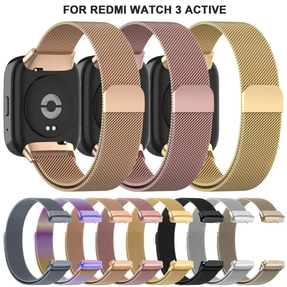 Milanese Stainless Steel Watch Band for Redmi Watch 3 Active Watch Band Axl