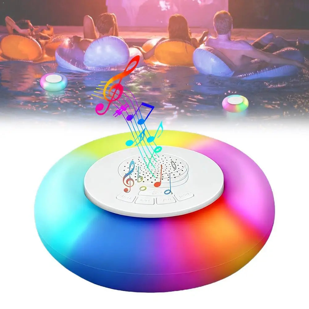 Floating Pool Bluetooth Speaker | IP65 Waterproof, 7-Color LED Floating Pool Speaker Axl