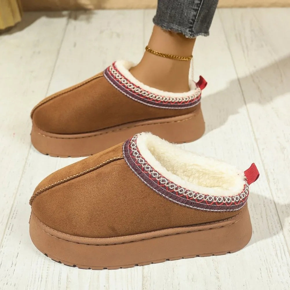 Women's Winter Snow Boots – Cozy Slip-On Platform Ankle Boot Women's Snow Boots Axl