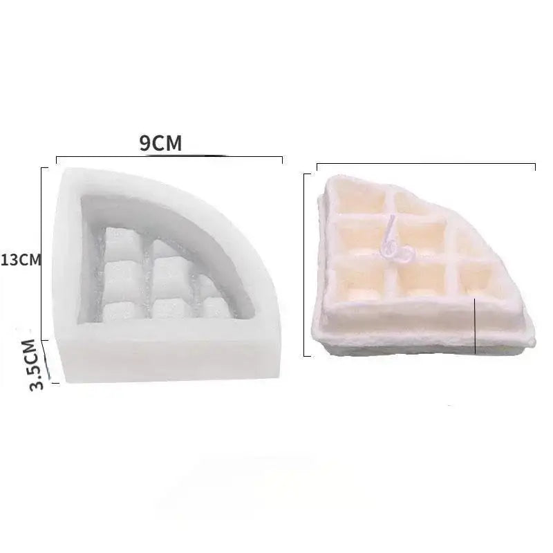Waffle Silicone Mold – DIY Chocolate, Candy, Soap & Candle Silicone Baking Mold Axl 1