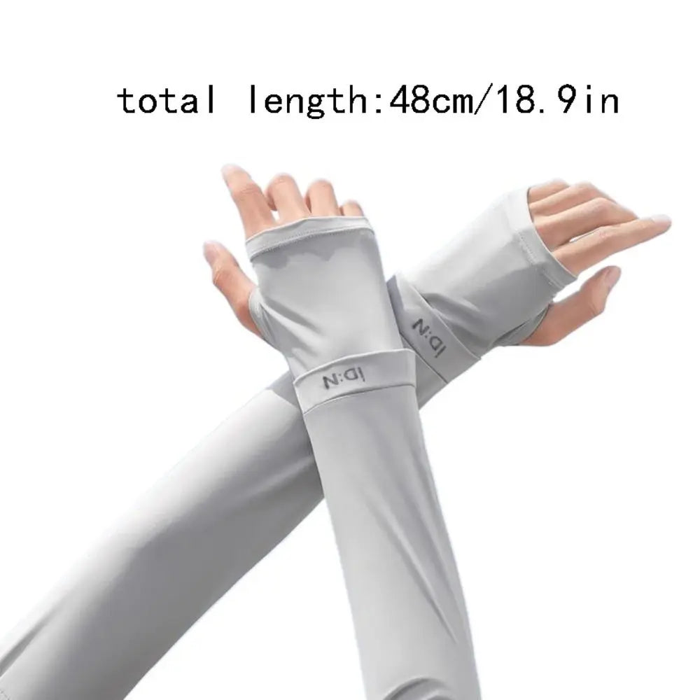Ice Silk UV Protection Arm Sleeves for Women – Summer Cycling UV Arm Sleeves Axl