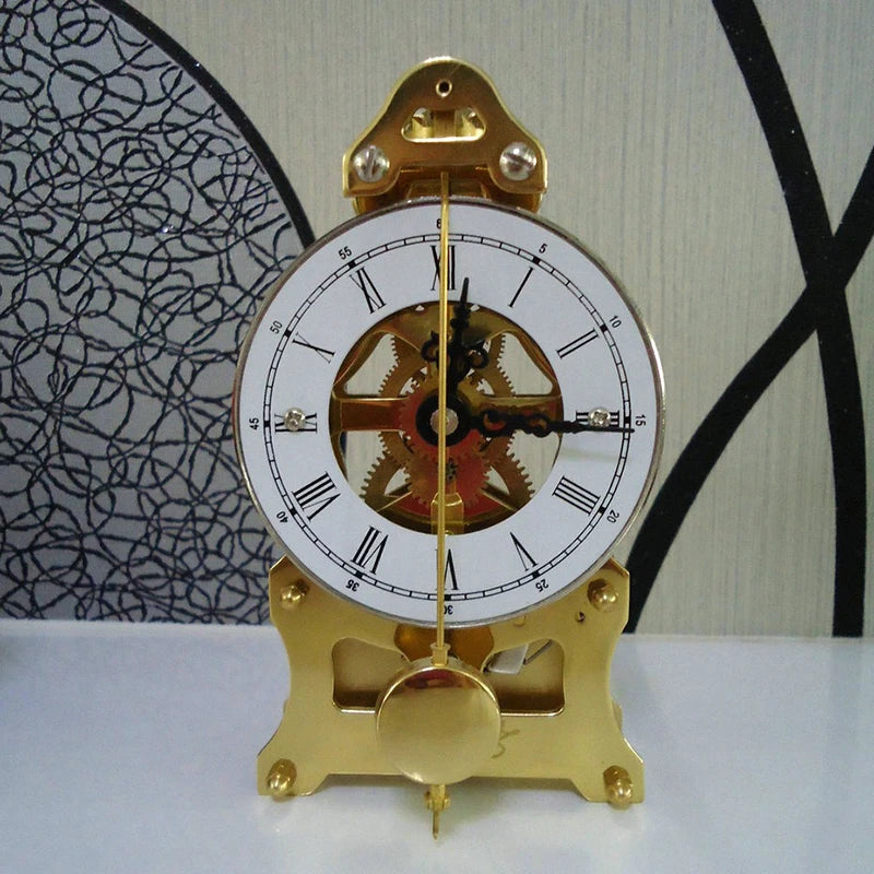 Copper Mechanical Desk Clock – Vintage Antique Chiming Clockwork Mechanical Desk Clock Axl