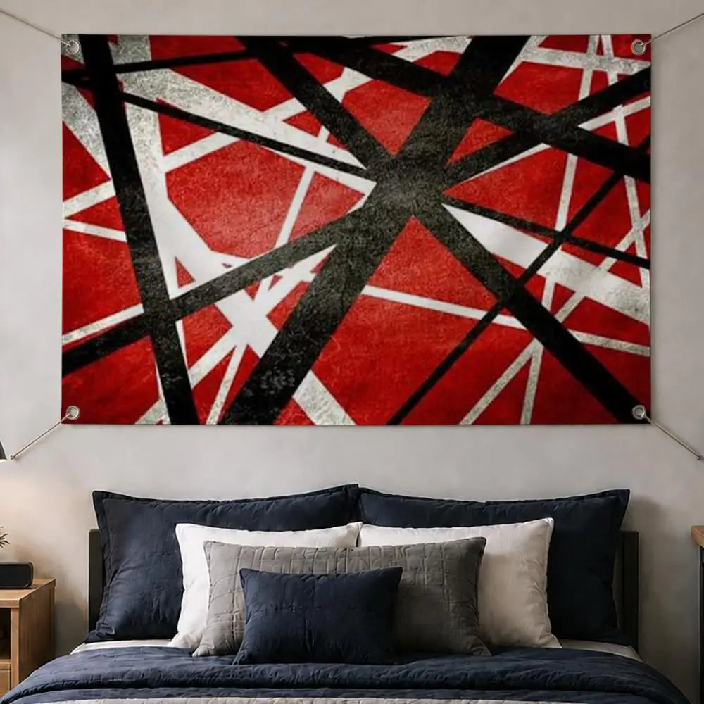 Van Halen Band Flag – Wall Hanging Banner | Room & Party Decor Wall Flag Banner Axl