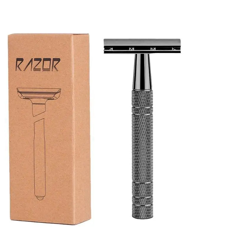 Reusable Double Edge Safety Razor – Eco-Friendly for Men & Women Safety Razor Axl Black E