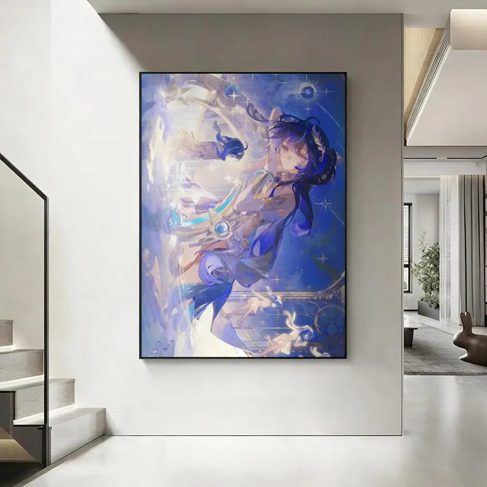 Castorice Anime Art Poster – HD Waterproof Wall Decor Anime Wall Poster Axl White12 50X70cmNoframe