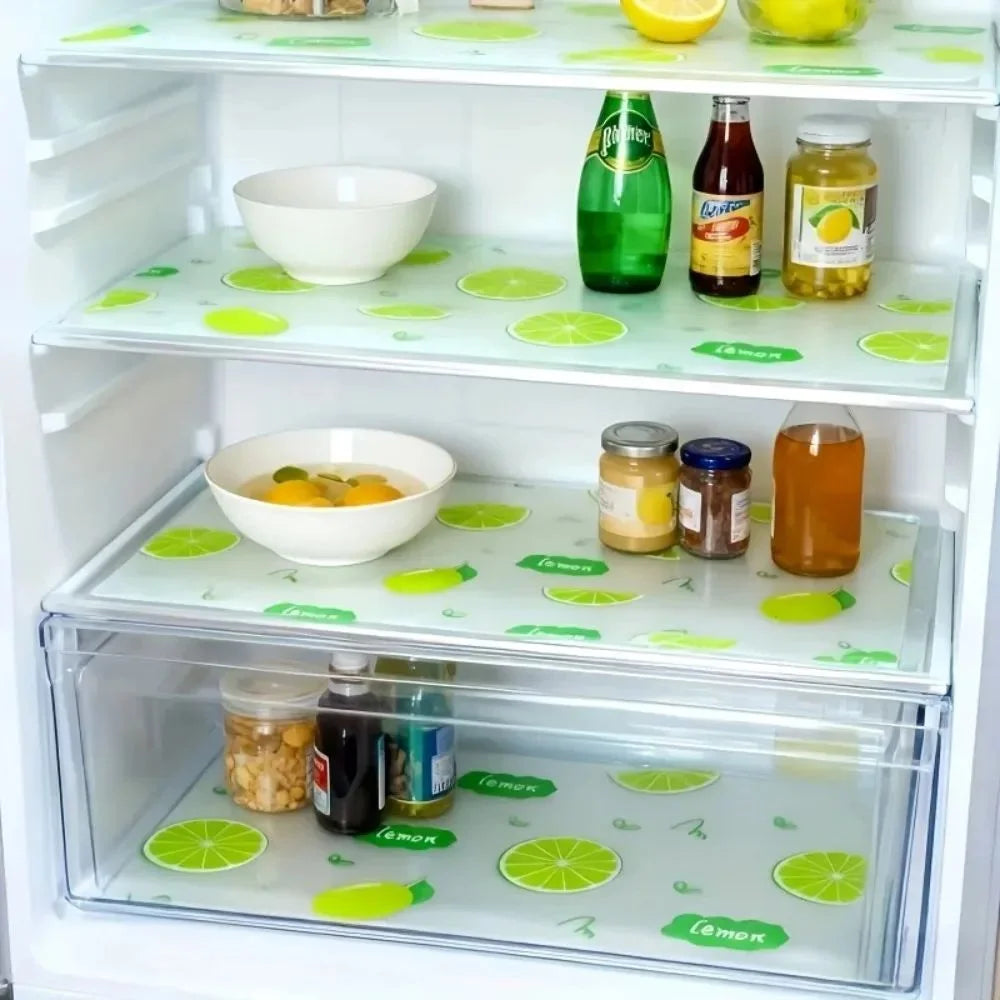4-Pack EVA Fridge Shelf Liner Pads – Waterproof & Washable Shelf Liner Pads Axl
