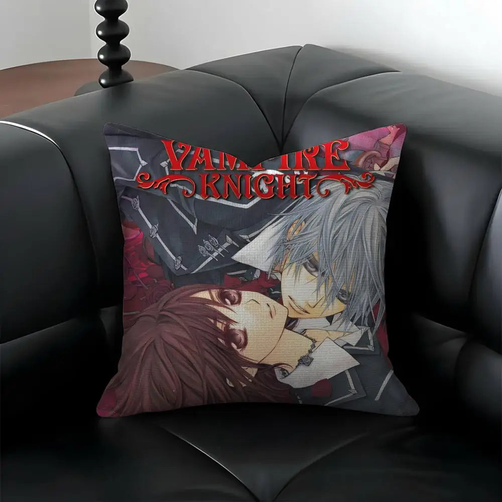 Anime Vampire Knight Linen Cushion Cover | 6 Sizes Decorative Cushion Cover Axl