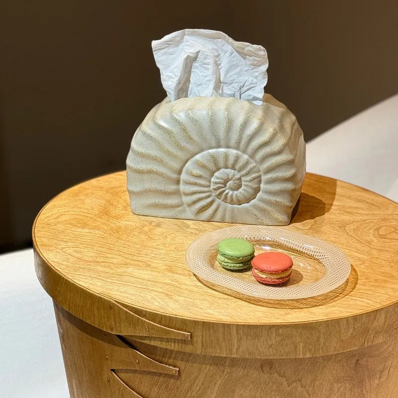 Luxury Resin Tissue Box – Modern Desktop Napkin Holder Decorative Tissue Holder Axl