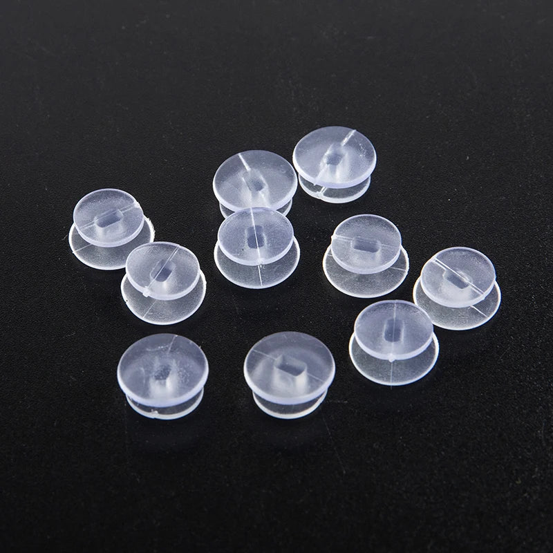25Pcs Transparent Buttons for DIY Sandal Shoe Charms & Decor Shoe Charm Buttons Axl