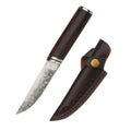 Damascus Pattern Chef Knife 10Cr15MoV Steel | COOKCRAZE 3-Inch Damascus Chef Knife Axl Knife with cover