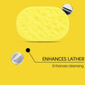 Reusable Exfoliating Bath Sponge – Soft Body Scrubber Shower Exfoliating Bath Sponge Axl Default Title