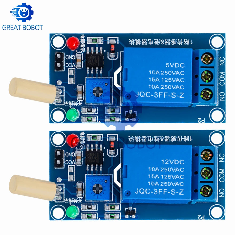 5V/12V Tilt Angle Sensor Relay Module SW520D for Arduino Sensor Relay Module Axl
