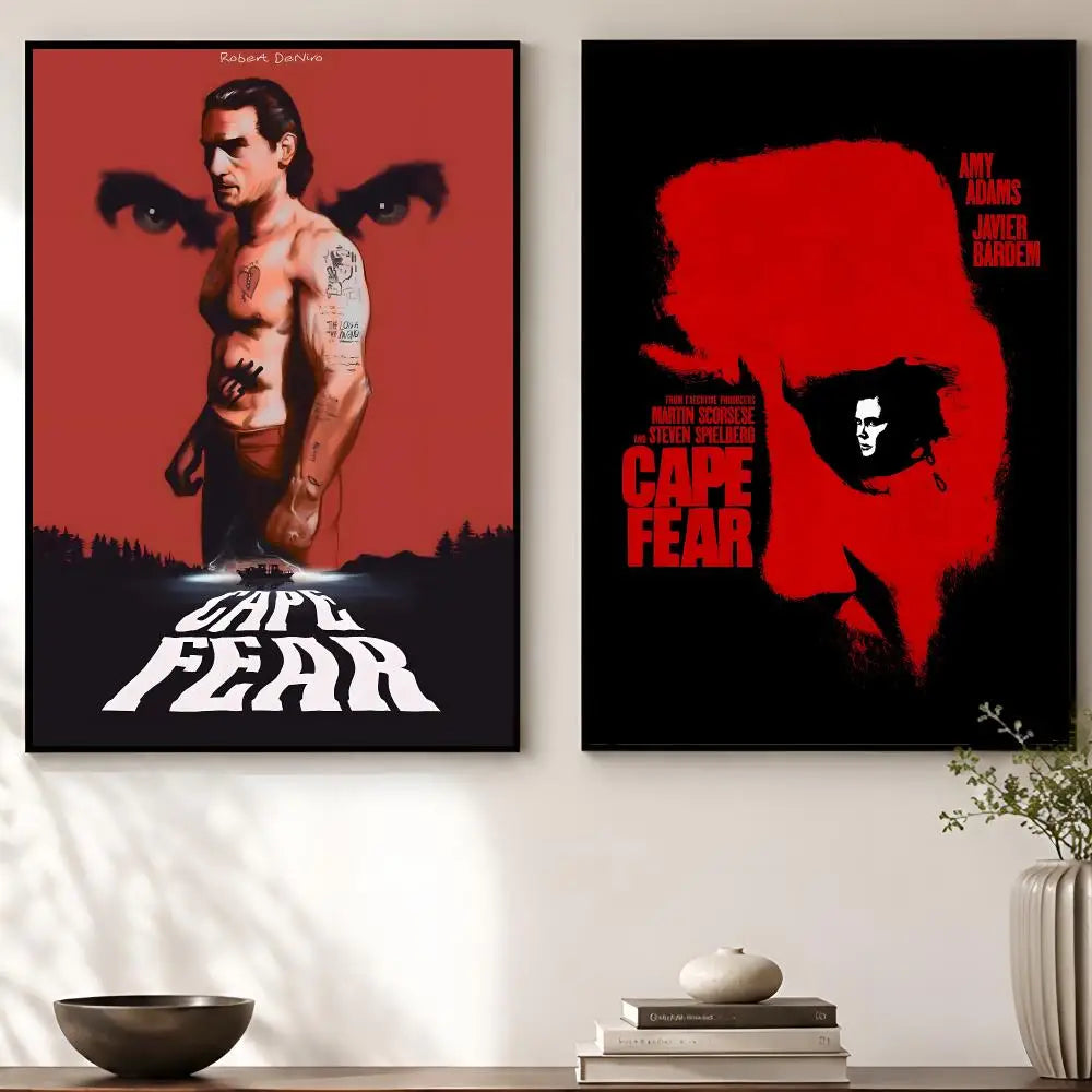 Cape Fear Movie Poster – Self-Adhesive HD Wall Art Decor Movie Wall Poster Axl