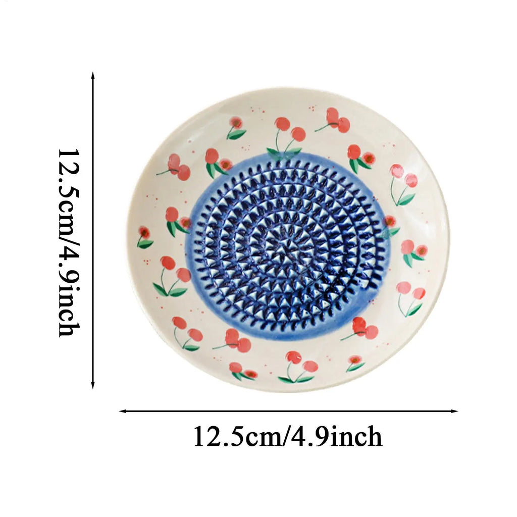 2-in-1 Ceramic Garlic & Ginger Grater Plate | Kitchen Tool Ceramic Grater Plate Axl