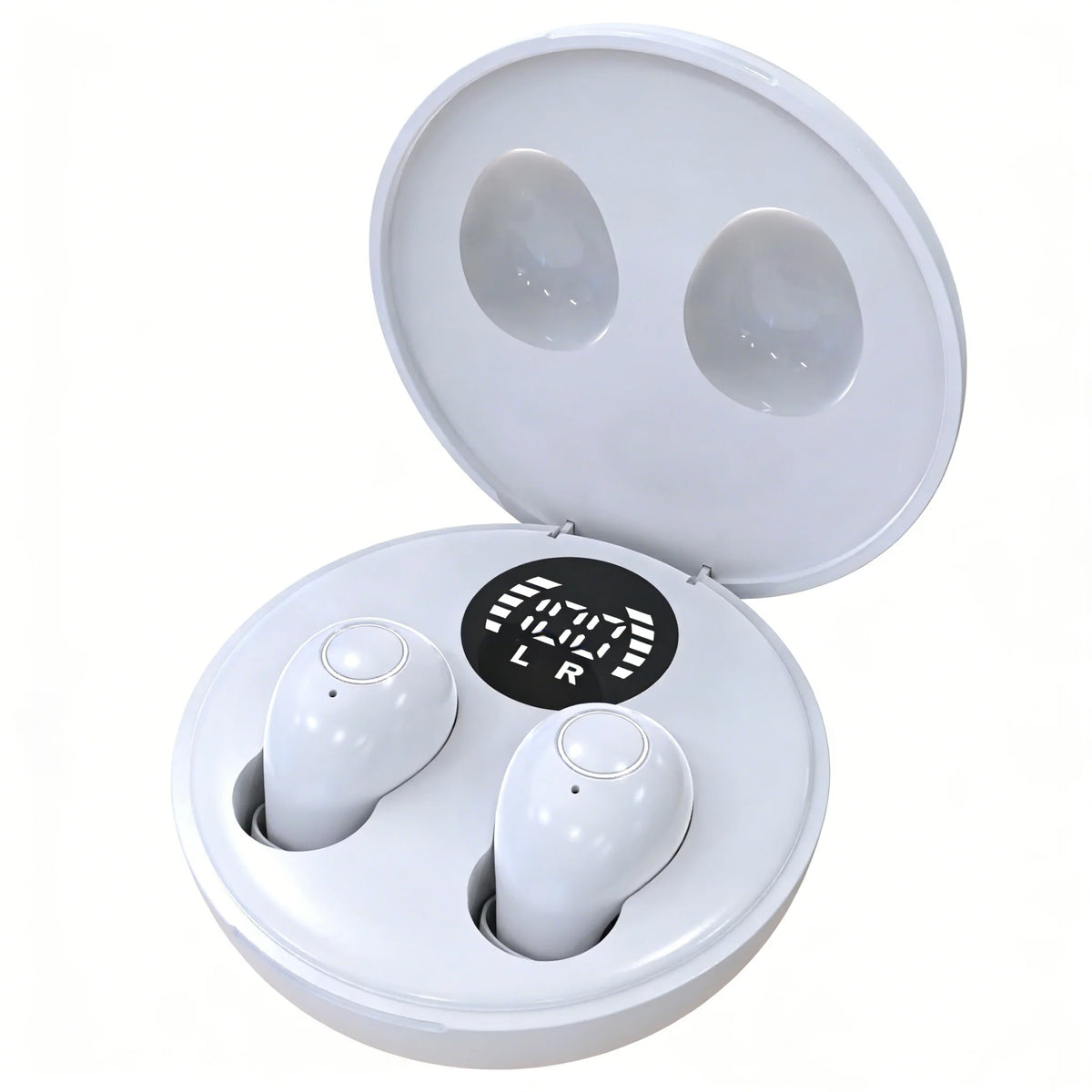 SK31 Mini Invisible Bluetooth Sleep Earbuds – Noise Reduction & Mic Wireless Sleep Earbuds Axl WHITE