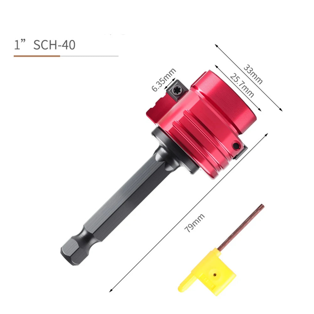 PVC Pipe Reamer 6.35mm Hex Shaft – Deburring Plumbing Tool Pipe Reamer Tool Axl type C China Mainland