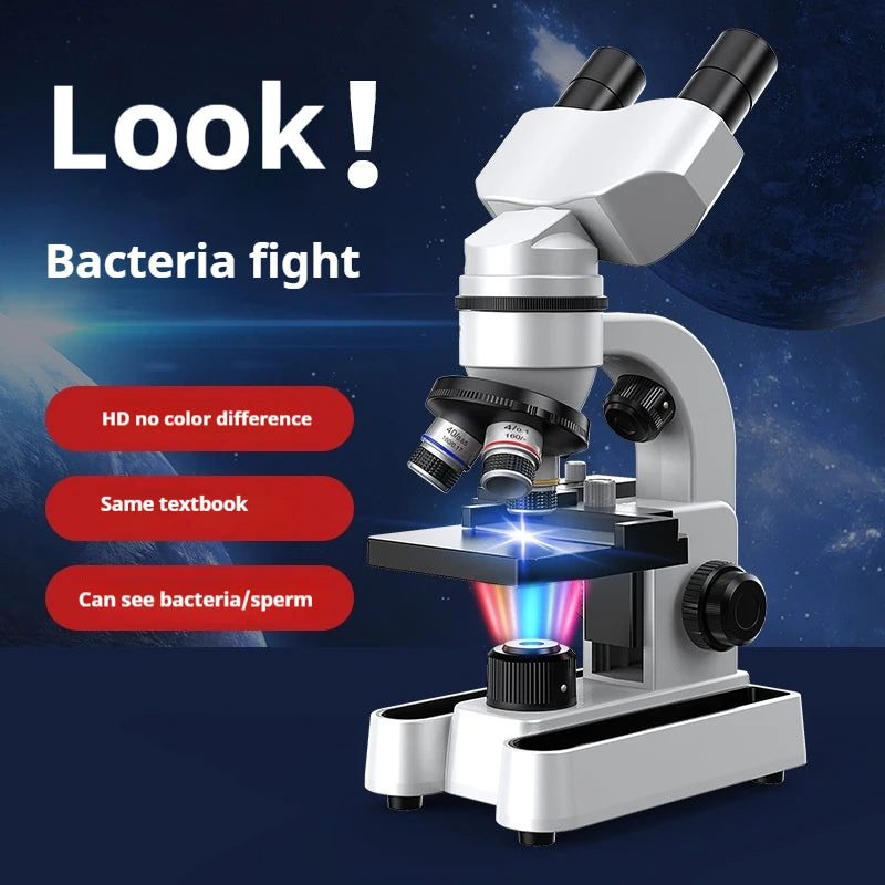 40X–1600X Binocular Biological Microscope for Students Binocular Microscope Axl