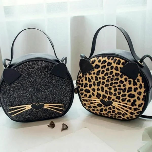 Women's Cartoon Leopard Tote Bag – Cute Animal Shoulder Purse Tote Shoulder Bag Axl