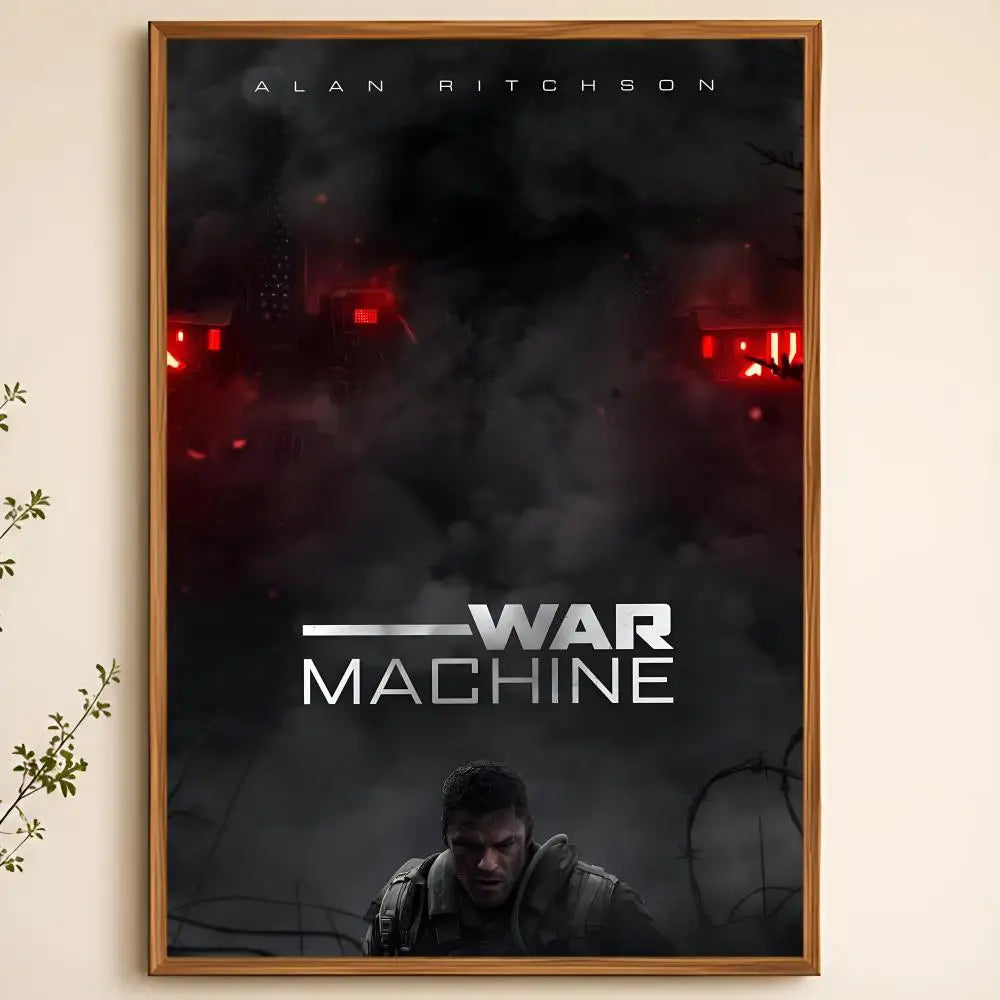 War Machine PVC Wall Poster – Peel & Stick HD Art Decal Wall Art Poster Axl White07 50X70cmNoframe