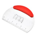 Stainless Steel Dough Cutter & Pastry Scraper with Scale Pastry Scraper Axl Red-lid