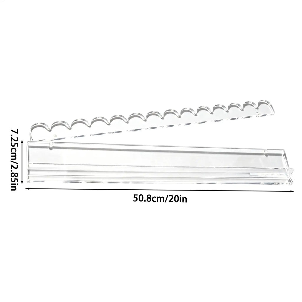 20-Inch Acrylic Mahjong Racks with Pusher & Magnetic Tray Mahjong Rack Set Axl