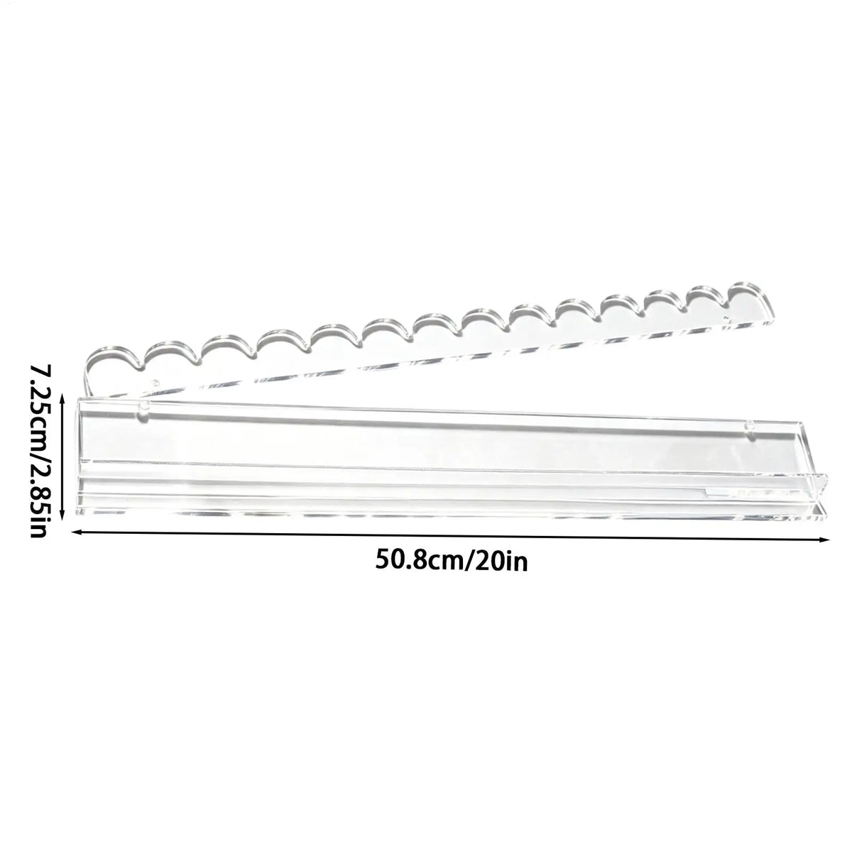 20-Inch Acrylic Mahjong Racks with Pusher & Magnetic Tray Mahjong Rack Set Axl