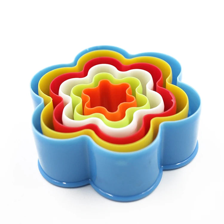 Cookie Cutter Mold Set – Circle, Heart, Star & Flower Shapes Cookie Cutter Mold Axl flower